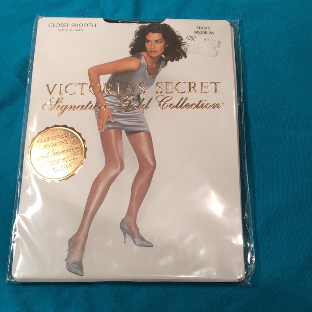 Victori secret Navy blue sheer to waist hosiery
